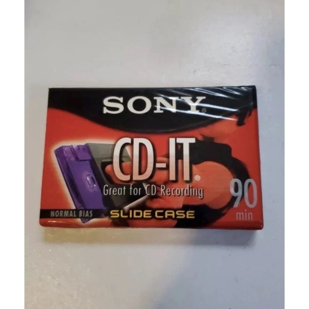 new Sony CD-IT 90 Minutes NORMAL BIAS Slide Case Cassette Tape‎ SEALED
